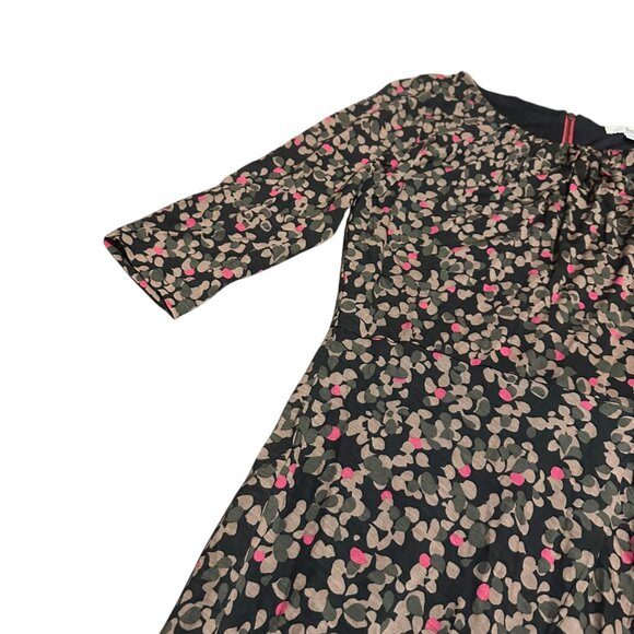 Boden Knee-Length Sheath Dress 3/4 Sleeve Stretch Colorful Size 8R Women's - Picture 3 of 11